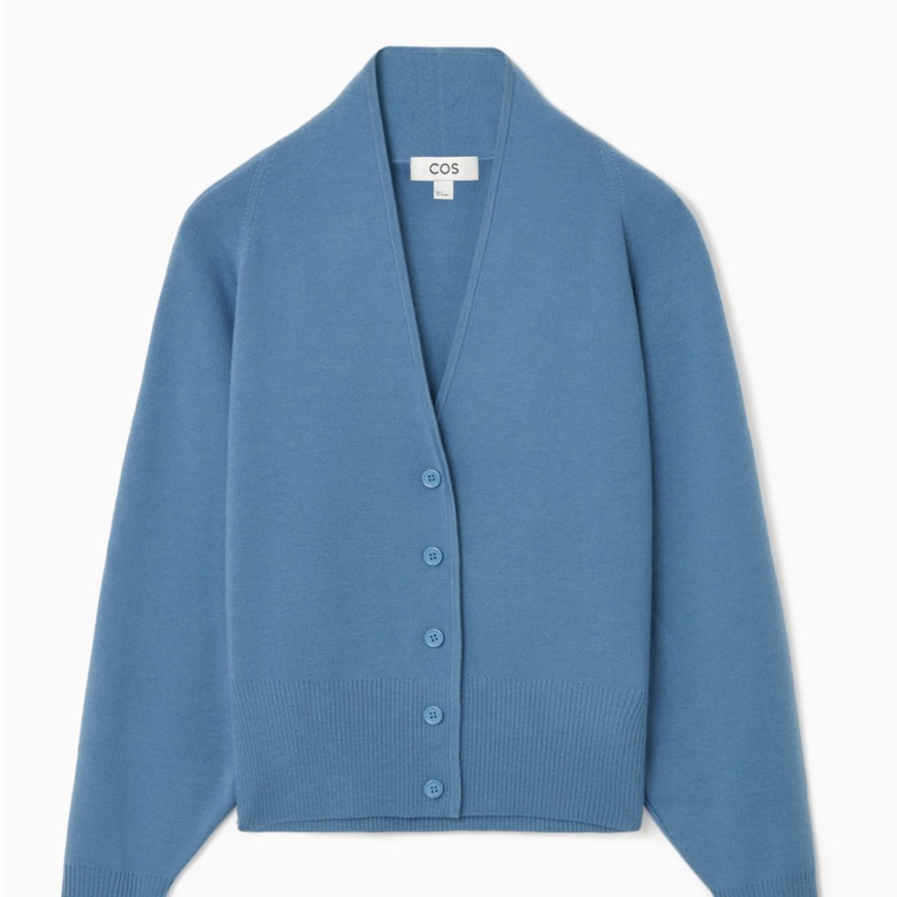 COS WAISTED KNITTED CARDIGAN XS - NEW